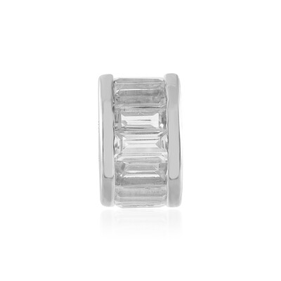 Ciondolo in argento con Topazio Bianco (MONOSONO COLLECTION)