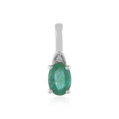 Ciondolo in argento con Smeraldo Russo
