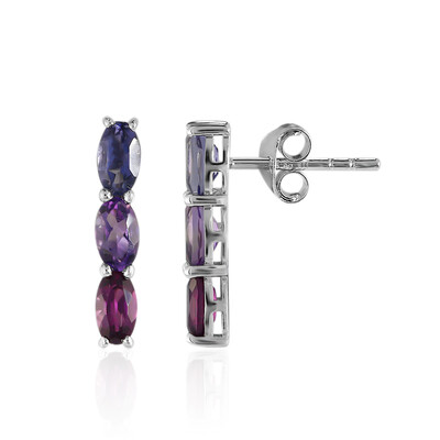 Orecchini in argento con Iolite