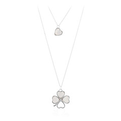 Collana in argento con Pietra di Luna Bianca