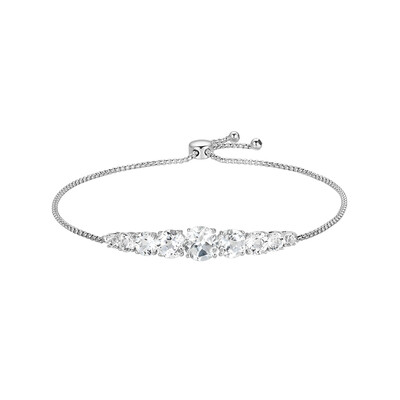 Bracciale in argento con Topazio Bianco