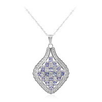 Collana in argento con Tanzanite