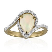 Anello in oro con Opale di Welo (Adela Gold)