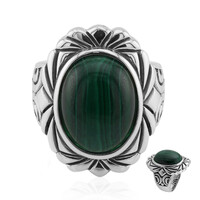 Anello in argento con Malachite (Art of Nature)