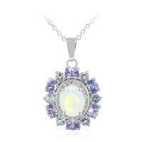 Collana in argento con Opale di Welo
