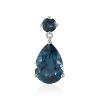 Ciondolo in argento con Topazio Blu Londra