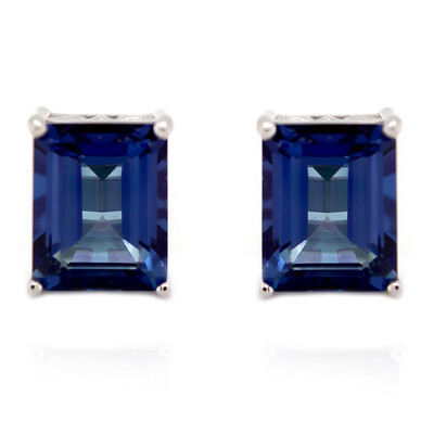 Orecchini in argento con Topazio Blu Royal