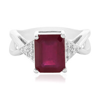 Anello in argento con Rubino del Madagascar