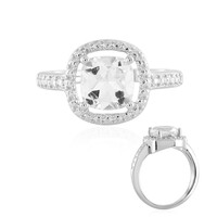 Anello in argento con Topazio Bianco