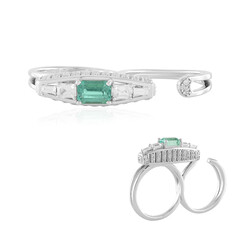 Anello in argento con Smeraldo Russo