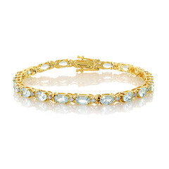 Bracciale in argento con Topazio Blu Cielo