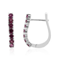 Orecchini in argento con Rodolite