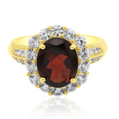 Anello in argento con Granato