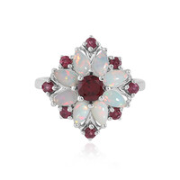 Anello in argento con Rodolite