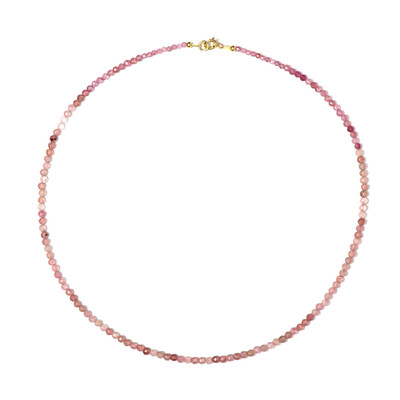 Collana in argento con Quarzo Fragola