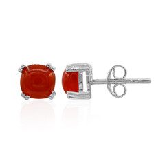 Orecchini in argento con Onice Rossa