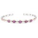 Bracciale in argento con Granato viola a viraggio di colore (Gems en Vogue)