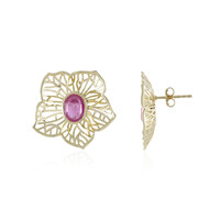 Orecchini in oro con Zaffiro Rosa del Madagascar (Ornaments by de Melo)