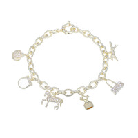 Bracciale in argento con Zircone (Adela Silber)