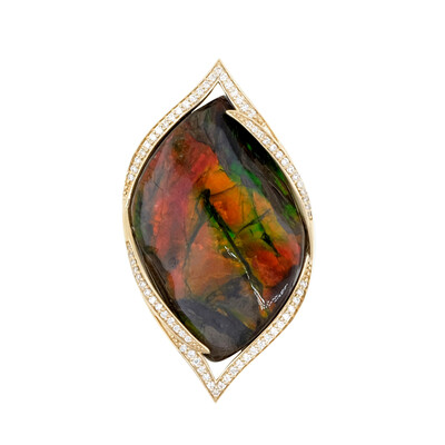 Ciondolo in oro con Ammolite (de Melo)