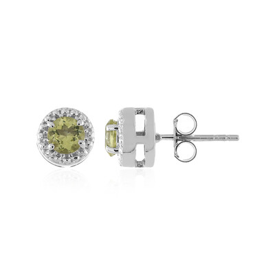 Orecchini in argento con Quarzo Limone