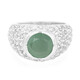 Anello in argento con Calcedonio Verde