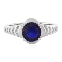 Anello in argento con Zaffiro Blu del Madagascar