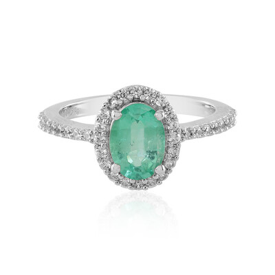 Anello in argento con Smeraldo Colombiano