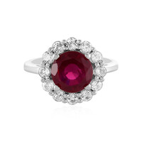 Anello in argento con Rubino del Madagascar