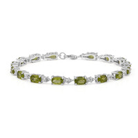 Bracciale in argento con Peridoto della Birmania