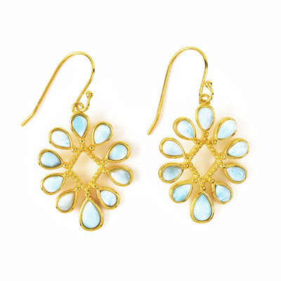 Orecchini in argento con Larimar