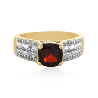 Anello in argento con Granato Mozambico