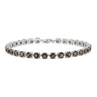 Bracciale in argento con Quarzo Fumè