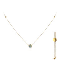 Collana in argento con Topazio Blu Cielo