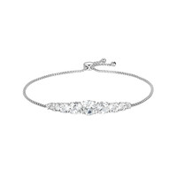 Bracciale in argento con Topazio Bianco