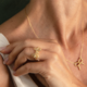 Anello in argento con Topazio Bianco (M de Luca)