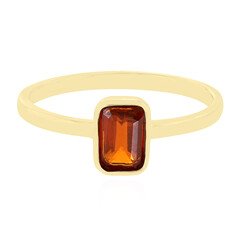 Anello in oro con Cianite Arancione della Tanzania