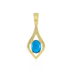 Ciondolo in argento con Opale Blu dell'Etiopia