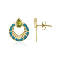 Orecchini in argento con Peridoto