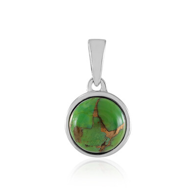 Ciondolo in argento con Turchese Kingman Mohave Verde