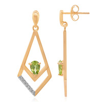 Orecchini in argento con Peridoto