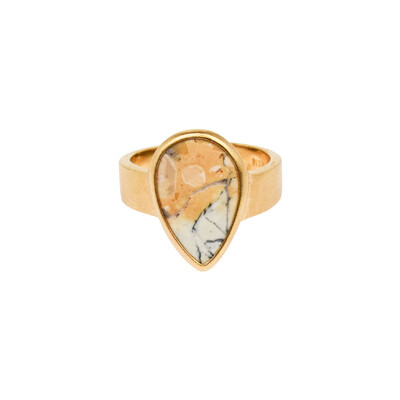 Anello in argento con Diaspro Maligano