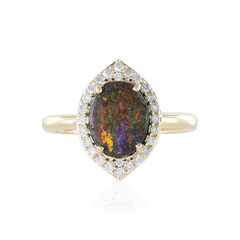 Anello in oro con Opale Matrice Andamooka (AMAYANI)