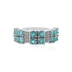 Anello in argento con Apatite Blu