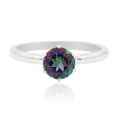 Anello in argento con Topazio Mistico