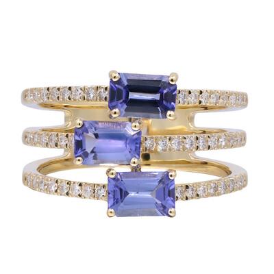 Anello in oro con Tanzanite AAA (CIRARI)