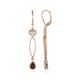 Orecchini in argento con Rodolite (KM by Juwelo)