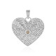 Ciondolo in argento con Diamante Champagne I3