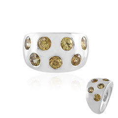 Anello in argento con Zircone Giallo