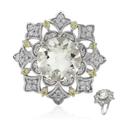 Anello in argento con Ametista Verde